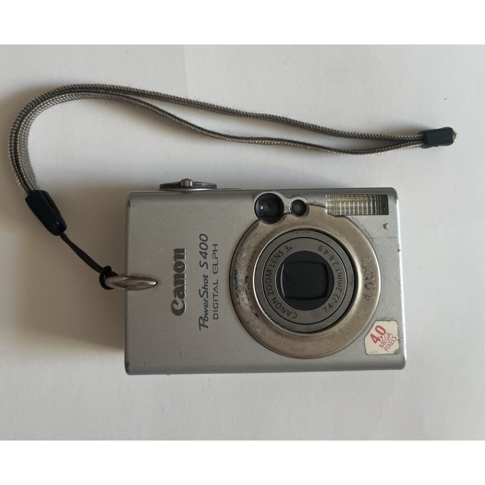 Canon PowerShot S400 Digital ELPH – Untested – No Battery/Charger/SD Card